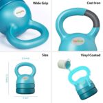 TopMade Adjustable Kettlebell Weights Set Cast Iron Exercise Fitness Kettle Ball Grip 5, 8, 9,12lb Free Weight Men Women Kettlebells for Home Gym Workout Ballistic, Core,Strength Training