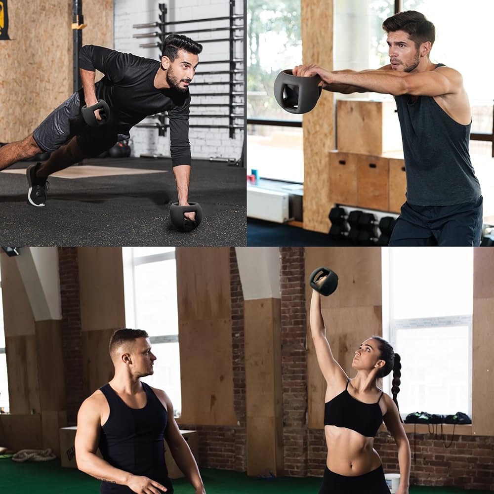 POWER GUIDANCE Spherebell Dumbbells + Kettlebell, Achieve Peak Exercise Performance while Minimizing Stress on Joints