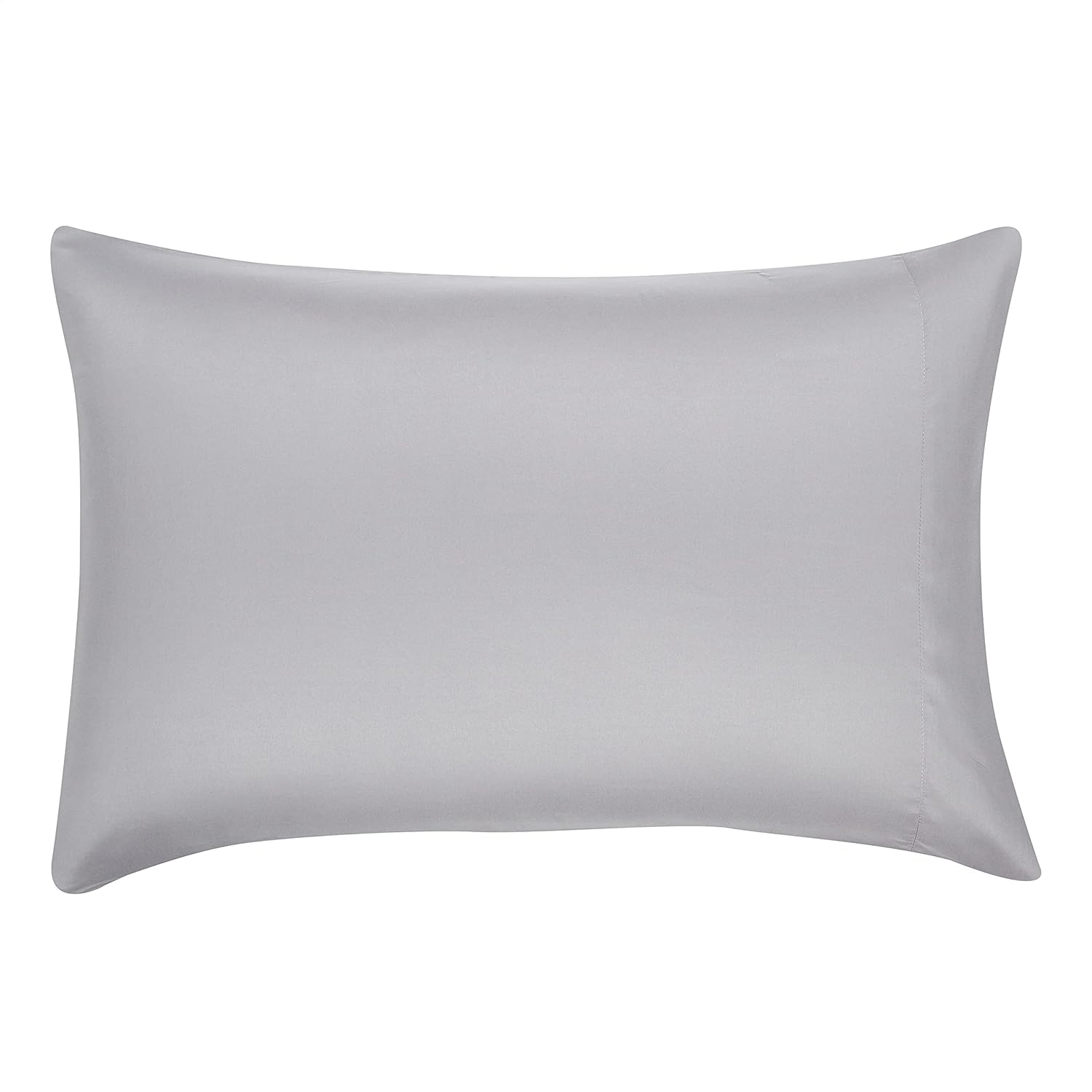 Amazon Basics Full/Queen Comforter Set with Sheets, 7-Piece Gray Calvin Stripe Bedding, Lightweight Microfiber Bed-in-a-Bag, Striped