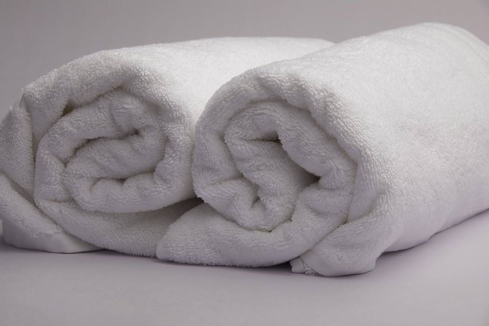 700 GSM 100% Egyptian Cotton Premium Bath Towel Set for Hotel Quality Towels (Pack of 2, 30×60 Inch, White)