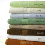 Royal Hotel Bedding 6pc Blue Viscose from Bamboo Blend Towel Set, Includes 2 Bath Towels, 2 Hand Towels, 2 Wash Clothes