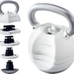 BYZOOM FITNESS Adjustable Kettlebell 30lb/40lb Weight Training Fitness Exercise Full Body Workout 5 in 1 for Home Gym Beginners Woman