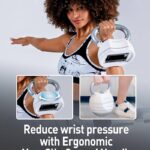 BYZOOM FITNESS Adjustable Kettlebell 30lb/40lb Weight Training Fitness Exercise Full Body Workout 5 in 1 for Home Gym Beginners Woman