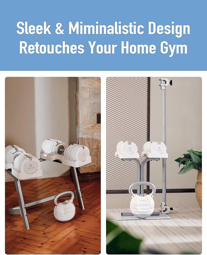 BYZOOM FITNESS Adjustable Kettlebell 30lb/40lb Weight Training Fitness Exercise Full Body Workout 5 in 1 for Home Gym Beginners Woman