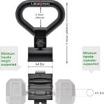 SELEWARE Versatile Steel Dumbbell to Kettlebell Converter Handle, Non-Slip Ergonomic Grip, Quick Installation Fits Most Dumbbells Up to 100lbs