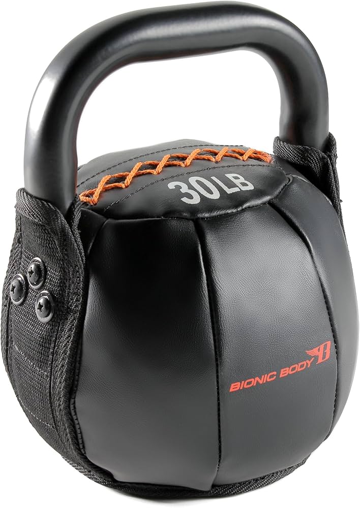 Bionic Body by Kim Lyons Soft Kettlebell with Handle | Soft Weight for Strength Training, Conditioning, Core & Full Body Workouts | Ergonomic Grip | Home Gym, Cross Training, HIIT & Functional Fitness Equipment