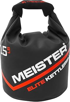 Meister Elite Portable Sand Kettlebell – Soft Sandbag Weight – 10/15/20lb