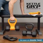 KETTLE GRYP – The Original – As Seen on SHARK TANK! Converts Your Dumbbells Into Kettlebells – Made in the USA – Dumbbell Grip Handle