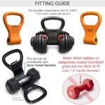 KETTLE GRYP – The Original – As Seen on SHARK TANK! Converts Your Dumbbells Into Kettlebells – Made in the USA – Dumbbell Grip Handle