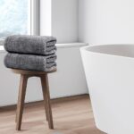 Tens Towels Pack of 4 Extra Large Bath Towels 30 x 60 Inches, 100% Cotton, Larger & Lighter Weight, Quicker to Dry, Super Soft and Absorbent, Perfect for Bathroom, Dark Grey