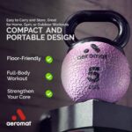 Aeromat Elite Mini Kettlebells – Weighted Exercise Medicine Ball with Anti-Slip Grip & Wide Handle, Strength Training Kettlebell for Squats, Workouts, & Home Gym Use