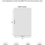 Tens Towels Pack of 4 Extra Large Bath Towels 30 x 60 Inches, 100% Cotton, Larger & Lighter Weight, Quicker to Dry, Super Soft and Absorbent, Perfect for Bathroom, Dark Grey