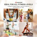 Aeromat Elite Mini Kettlebells – Weighted Exercise Medicine Ball with Anti-Slip Grip & Wide Handle, Strength Training Kettlebell for Squats, Workouts, & Home Gym Use