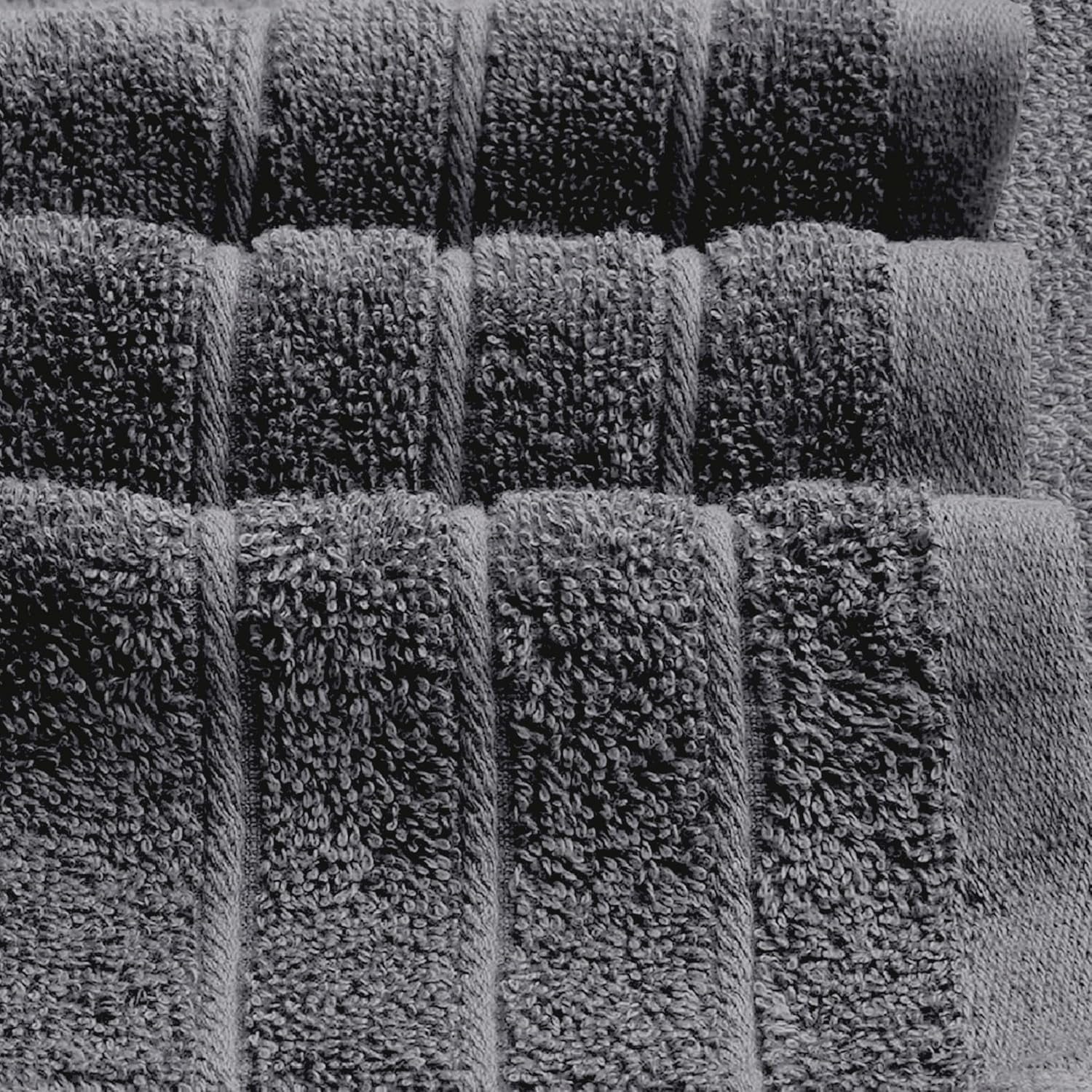 Tens Towels Pack of 4 Extra Large Bath Towels 30 x 60 Inches, 100% Cotton, Larger & Lighter Weight, Quicker to Dry, Super Soft and Absorbent, Perfect for Bathroom, Dark Grey