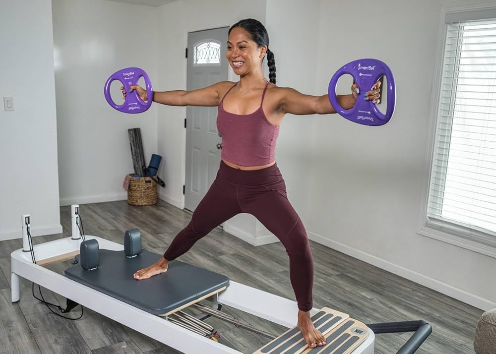 Balanced Body SmartBell Ergonomic Two-Handed Pilates Exercise Weight, Pilates Dumbbell, Exercise Equipment for Home Gym or Pilates Studio Use