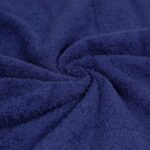 Amazon Basics 6-Piece Fade-Resistant 100% Cotton Towel Set, Soft and Absorbent, 2 Bath Towels, 2 Hand Towels, 2 Washcloths, Navy Blue