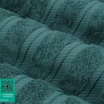 American Soft Linen Luxury 6 Piece Towel Set, 2 Bath Towels 2 Hand Towel 2 Washcloths, 600 GSM 100% Cotton Turkish Towels for Bathroom, Teal Towel Sets