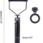 Adjustable Kettlebell Handle Metal Dumbbell Converter Ergonomic Design Quick Adjustment Kettlebells Weights Compatible with 2″ Weight Plates Perfect for Strength Training,HIIT,Home Gym Workout