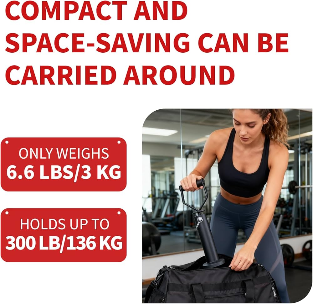 Adjustable Kettlebell Handle Metal Dumbbell Converter Ergonomic Design Quick Adjustment Kettlebells Weights Compatible with 2″ Weight Plates Perfect for Strength Training,HIIT,Home Gym Workout