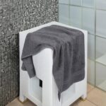 Medium Size Bath Towels Set of 6 – 100% Cotton Terry – 24″ x 48″ – Quick Dry, Soft & Highly Absorbent – Grey Towels for Bathroom, Gym, Spa, Pool & Daily Use