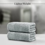 Tens Towels Pack of 4 Extra Large Bath Towels 30 x 60 Inches, 100% Cotton, Larger & Lighter Weight, Quicker to Dry, Super Soft and Absorbent, Perfect for Bathroom, Cool Grey
