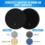 Wettarn 24 Pcs Core Sliders for Working Out Abdominal Exercise Gliding Discs Dual Sided Workout Disc Fitness Sliders Exercise Gear for Gym Floors Training Abdominal Core Strength