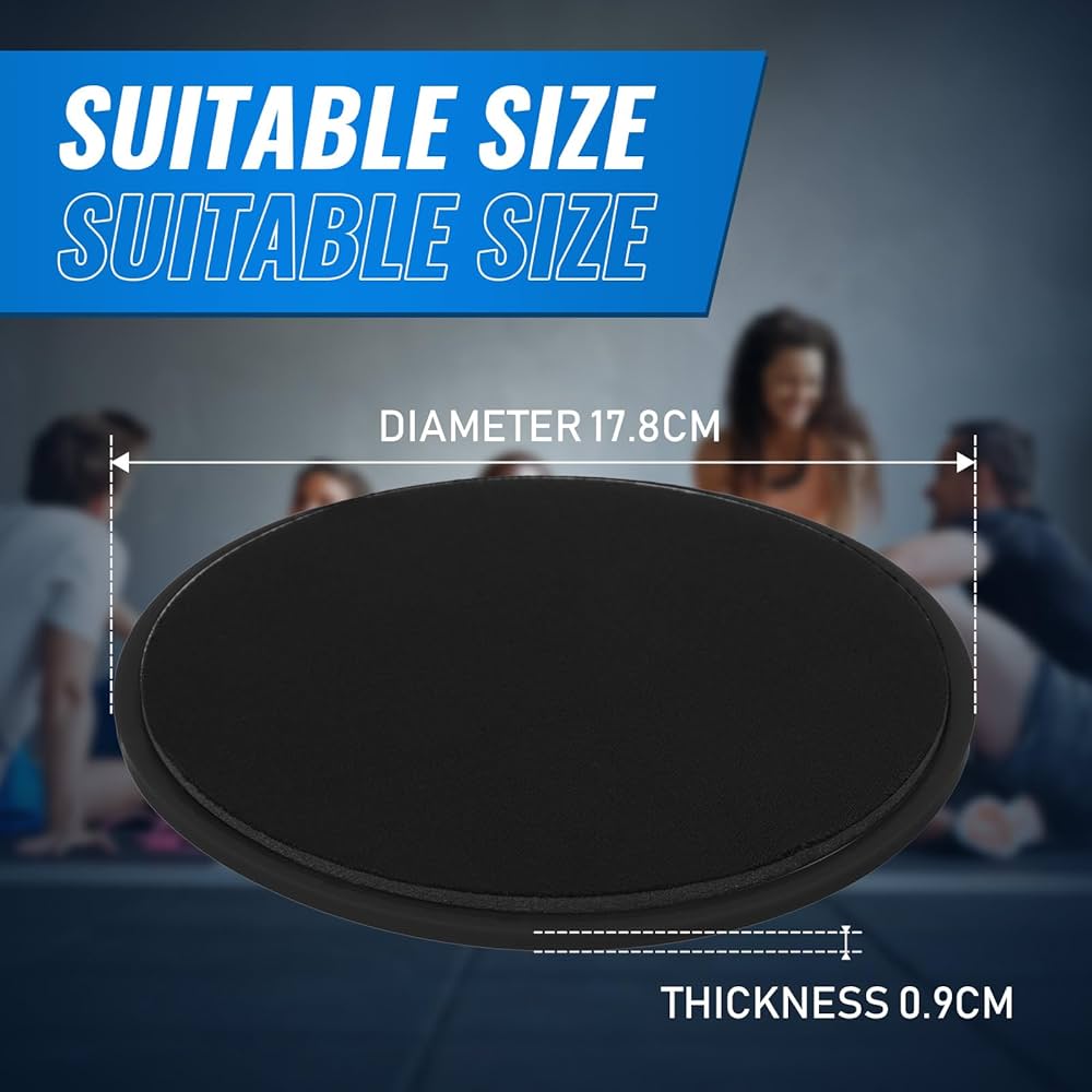 Wettarn 24 Pcs Core Sliders for Working Out Abdominal Exercise Gliding Discs Dual Sided Workout Disc Fitness Sliders Exercise Gear for Gym Floors Training Abdominal Core Strength