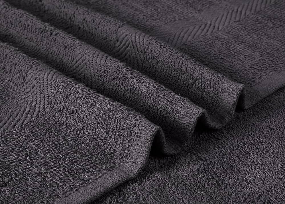 Towel and Linen Mart 100% Cotton 6 Pack Bath Towel Set, Quick Dry, Super Absorbent, Light Weight, Soft, (27 x 54 Pack of 6) Beige, White, Grey, Sky Blue, SAGE Green, Navy