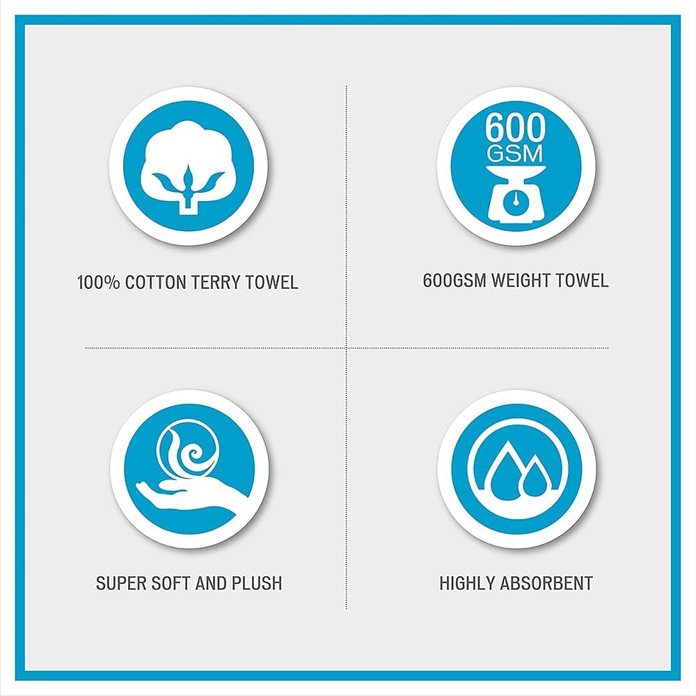 Madison Park Serene 100% Cotton Bath Towel Set Luxurious Floral Decorative Towels for Bathroom Embroidered Cotton Jacquard Design Soft Highly Absorbent for Shower 600 GSM, Multi-Sizes, Blue 6 Piece