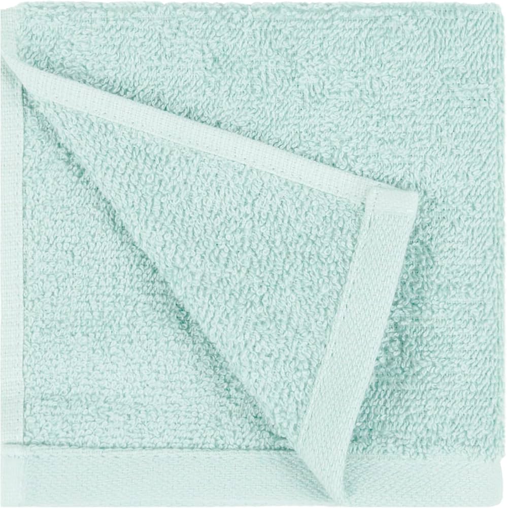 Amazon Basics face Towels for bathroom, 100% Cotton Extra Absorbent washcloth, Fast Drying – salon towel – 24 Pack Ice Blue (12 x 12 inches)