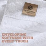 Wealuxe White Bath Towels 24×50 Inch, 6 Pack – Extra Absorbent Cotton Towel Set for Bathroom