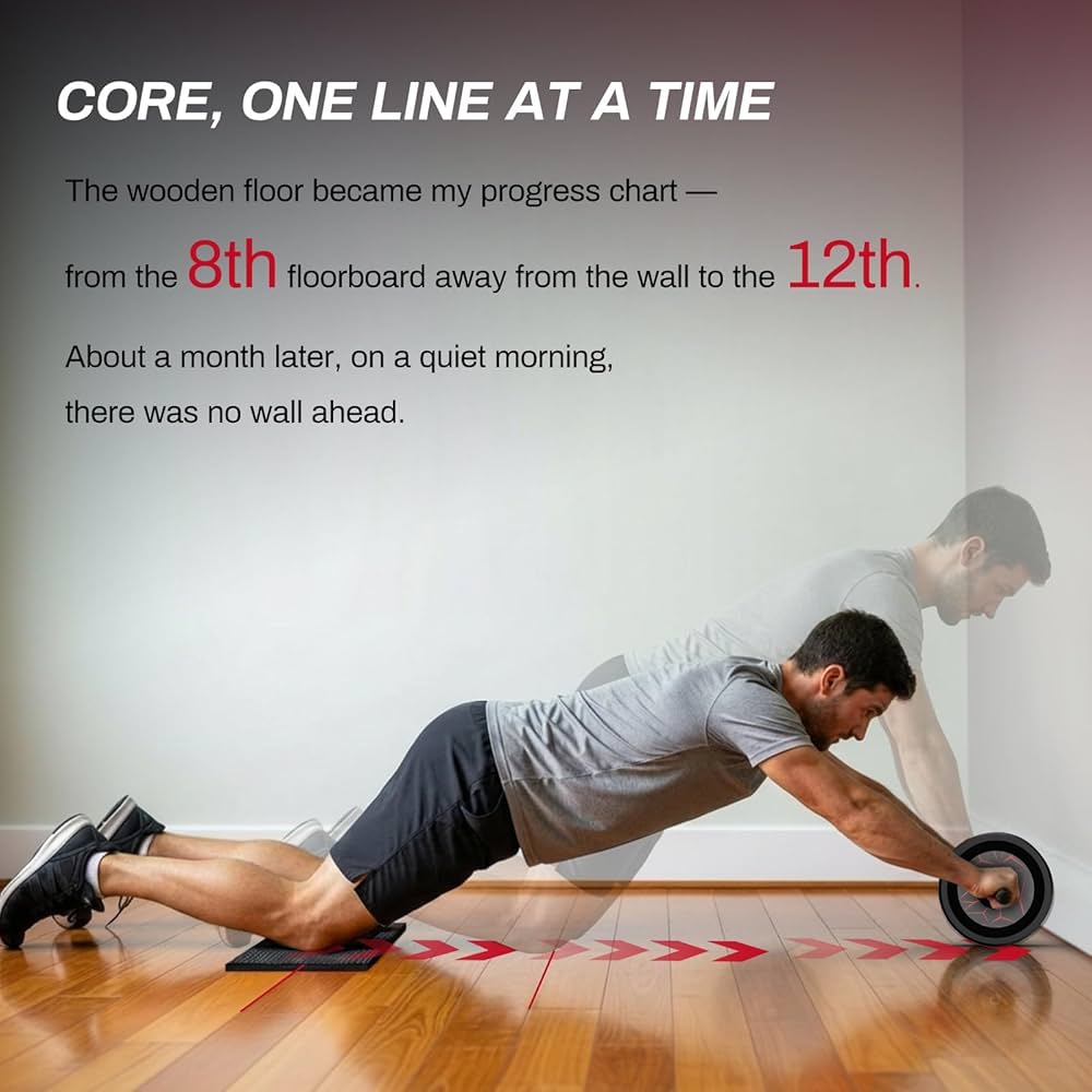 VINSGUIR Ab Roller Wheel, Abs & Core Workout Equipment for Home Gym with Knee Pad Accessories, Abdominal Wheel for Full-body Strength Training