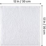 Utopia Towels 24 Pack Cotton Washcloths Set, 100% Ring Spun Cotton, Premium Quality Flannel Face Cloths, Highly Absorbent and Soft Feel Fingertip Towels, White