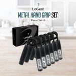 Logest Metal Hand Grip Set, 100LB-350LB 6 Pack 50LB-350LB 7 Pack No Slip Heavy-Duty Grip Strengthener with Gift Box, Great Wrist & Forearm Hand Exerciser, Home Gym, Hand Gripper Grip Strength Trainer