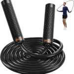Jump Rope, Weighted Jump Rope for Men Women, Adjustable 1lb Heavy Skipping Ropes, Suitable for Boxing, Cardio, Home Fitness, Training Muscle, Home Gym Workout Equipment for Full Body Exercise