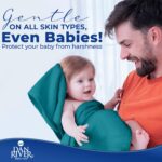 DAN RIVER 8 PC Luxury Bath Towels for Bathroom, 2 Bath, 2 Hand, and 4 Wash Cloths, 600 GSM 100% Ring Spun Cotton Towel Set, Highly Absorbent, Gym, Hotel, and Spa, Teal