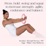 Bala Power Ring, 2-in-1 Kettlebell & Dumbbell, 10lb – Full Body Home Gym Workout Equipment for Strength Training, HIIT, Pilates, & Aerobics Exercises – Fitness Equipment for Working Out