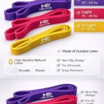Latex Resistance Bands Set with Water Bottle – 3 Levels (X-Light, Light, Medium) – Full Body Workout for Home & Gym