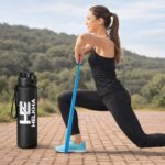 Latex Resistance Bands Set with Water Bottle – 3 Levels (X-Light, Light, Medium) – Full Body Workout for Home & Gym