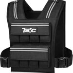 Adjustable Weighted Vest Men and Women 19lbs/ 30lbs/ 40lbs Weights with Reflective Stripe, Weight Vest Woman Workout Vest for Strength Training,Running & Walking