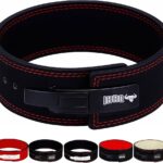 IBRO Powerlifting Lever Gym Belt – Power 8MM, 10MM or 13MM Extreme Heavy Duty Genuine Leather Belts – Squats Deadlifts Bodybuilding Weight Lifting IPF Power Lifting Strongman for Men