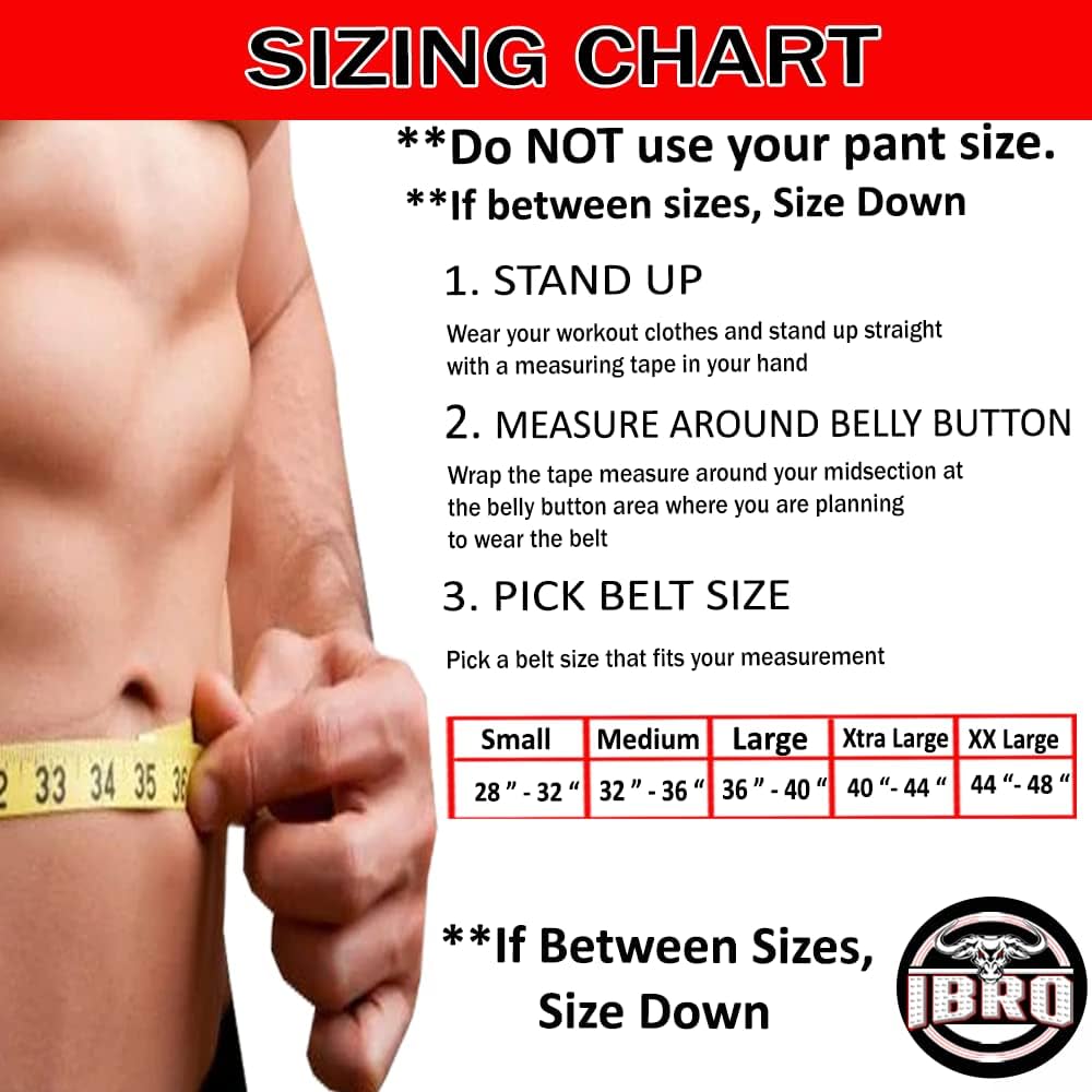 IBRO Powerlifting Lever Gym Belt – Power 8MM, 10MM or 13MM Extreme Heavy Duty Genuine Leather Belts – Squats Deadlifts Bodybuilding Weight Lifting IPF Power Lifting Strongman for Men