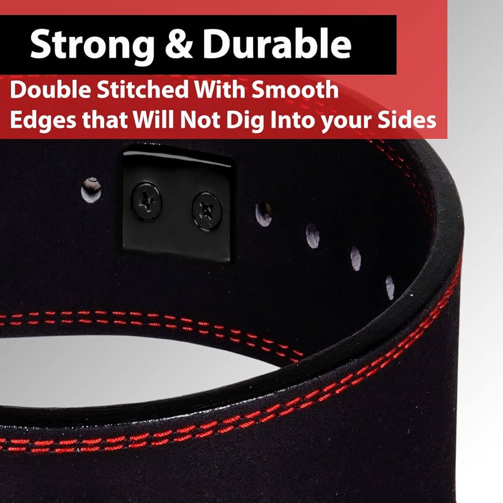 IBRO Powerlifting Lever Gym Belt – Power 8MM, 10MM or 13MM Extreme Heavy Duty Genuine Leather Belts – Squats Deadlifts Bodybuilding Weight Lifting IPF Power Lifting Strongman for Men