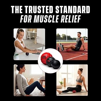 4KOR Massage Balls for Trigger Point Therapy – Myofascial Release Ball – Muscle Relief for Back, Neck, Shoulder, Foot Pain – Fitness Massage Balls for Mobility – Deep Tissue Release Ball