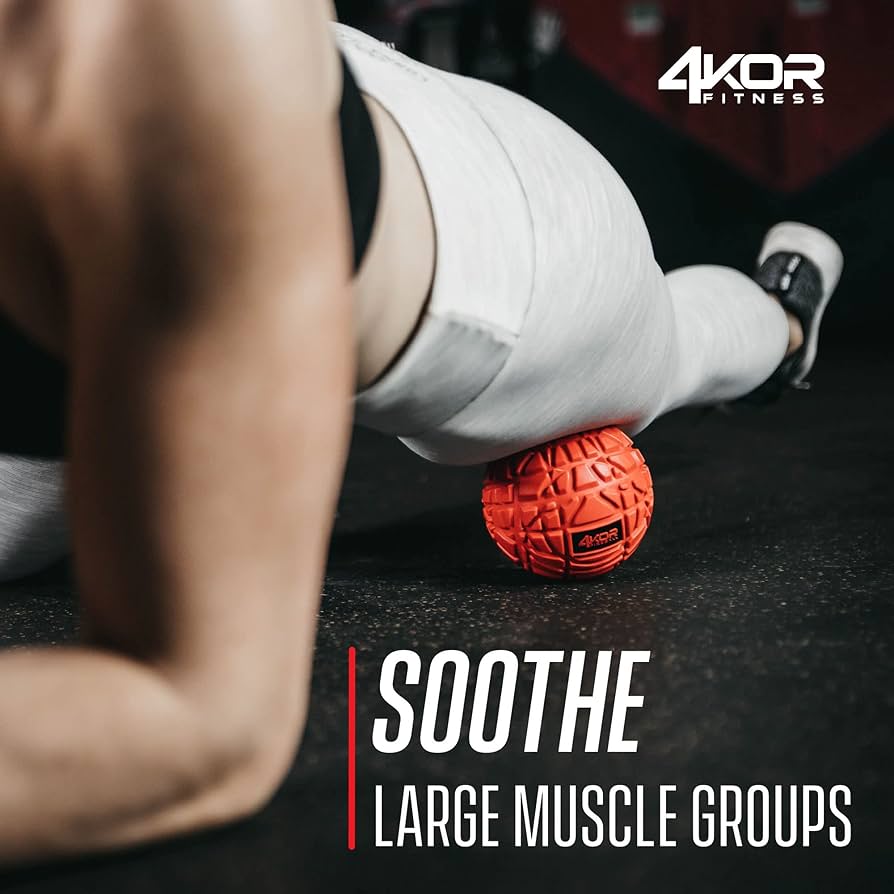 4KOR Massage Balls for Trigger Point Therapy – Myofascial Release Ball – Muscle Relief for Back, Neck, Shoulder, Foot Pain – Fitness Massage Balls for Mobility – Deep Tissue Release Ball