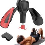 Pelvic Floor Exercise Devices 77 lb Adjustable Kegel Inner Thigh Exerciser and Hip Trainer Workout Equipment for Home Postpartum Recovery Women Men, with Band