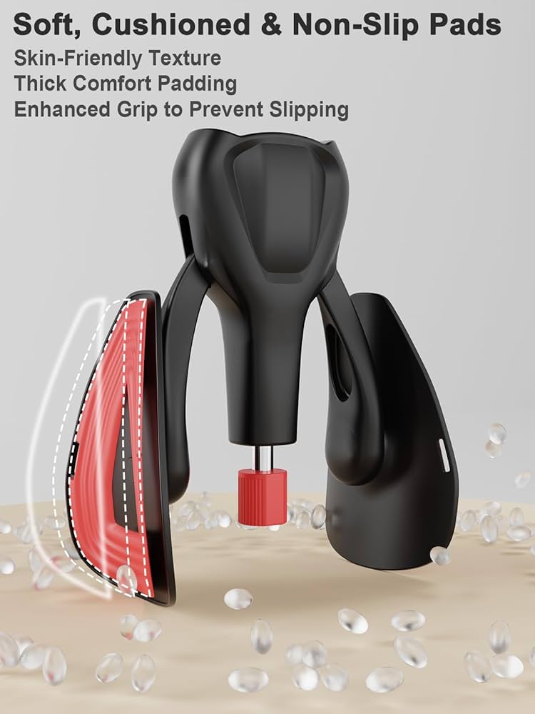 Pelvic Floor Exercise Devices 77 lb Adjustable Kegel Inner Thigh Exerciser and Hip Trainer Workout Equipment for Home Postpartum Recovery Women Men, with Band