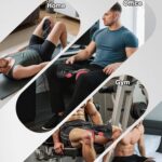 Pelvic Floor Exercise Devices 77 lb Adjustable Kegel Inner Thigh Exerciser and Hip Trainer Workout Equipment for Home Postpartum Recovery Women Men, with Band