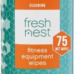 Fitness Equipment Wipes – Cleaning Wipes for Yoga Mats, Pilates Studios, Gyms, Peloton & Cycle Bikes, Spas – Fragrance-Free Wipes Surface Cleaning for Home, Office, Gym 75-Count