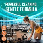 Fitness Equipment Wipes – Cleaning Wipes for Yoga Mats, Pilates Studios, Gyms, Peloton & Cycle Bikes, Spas – Fragrance-Free Wipes Surface Cleaning for Home, Office, Gym 75-Count